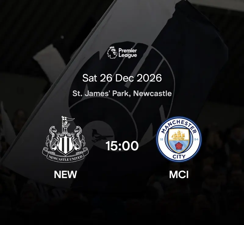 Newcastle United v Manchester City Hospitality Tickets for Two (26th December) — image 1